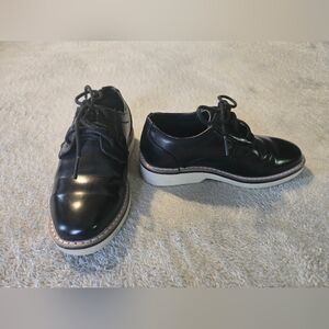 Ashford Hayes Black Dress Shoes-Boys Kid Size 12M